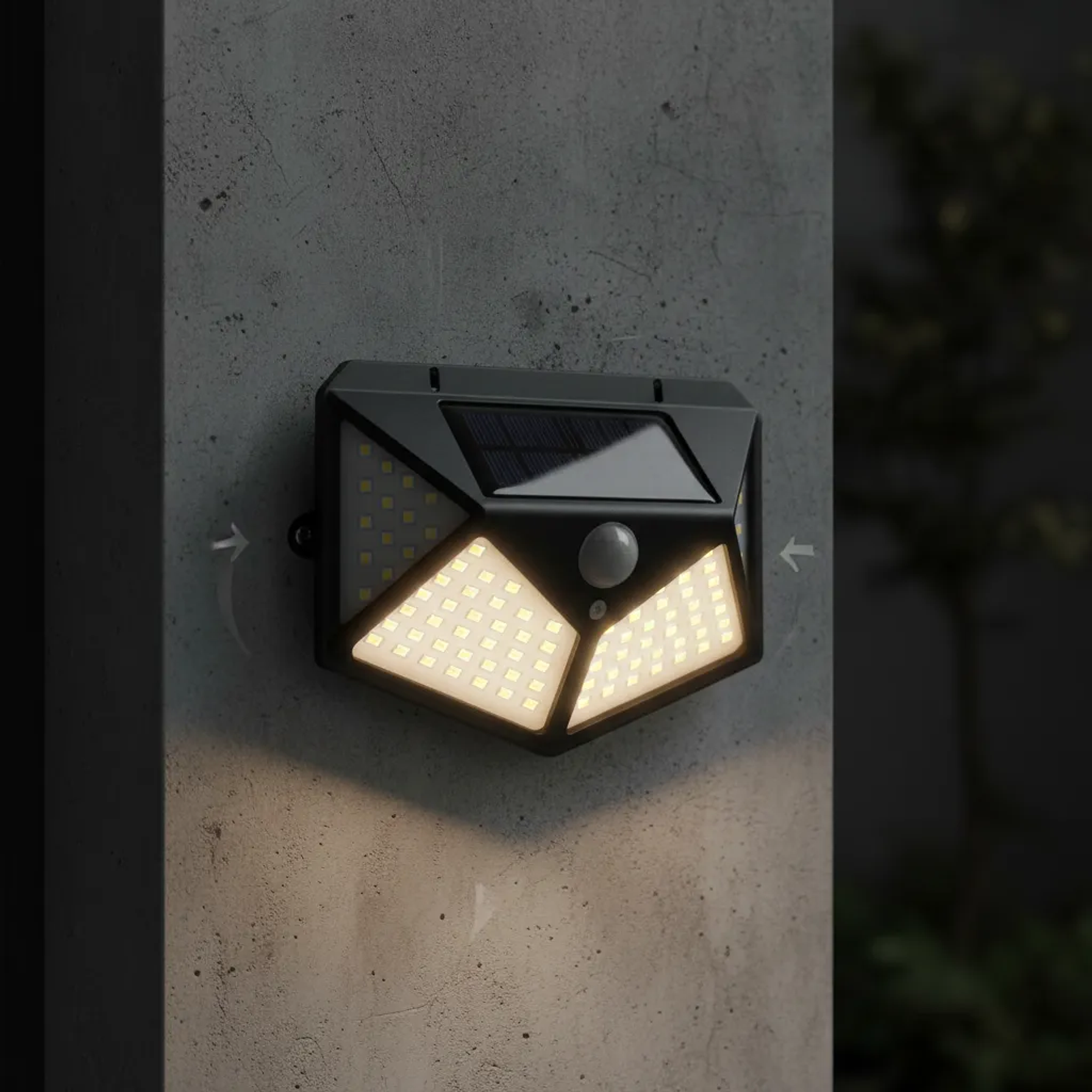 Foco Solar de 100 LEDs con Sensor de Movimiento Tasbel 3