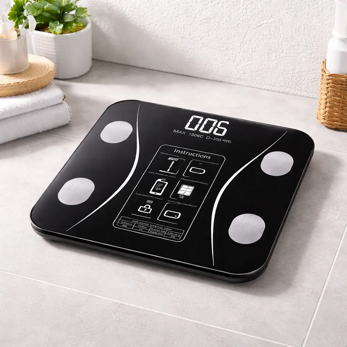 Pesa De Baño Digital Inteligente Bluetooth Max 180 Kg 3