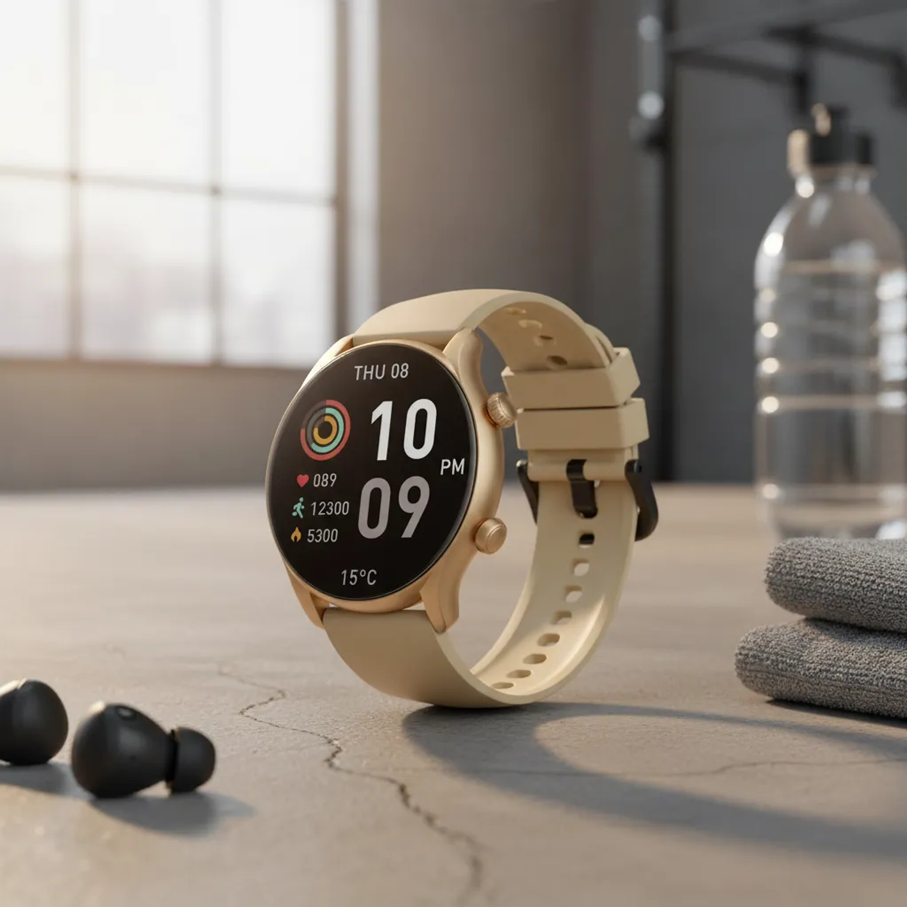 Smartwatch Zeblaze Btalk 3 Plus Champagne Gold 2