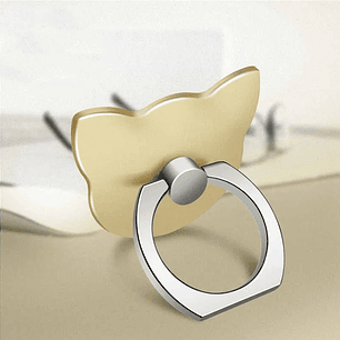 Soporte de anillo para teléfono diseño de gato rotación de 360°