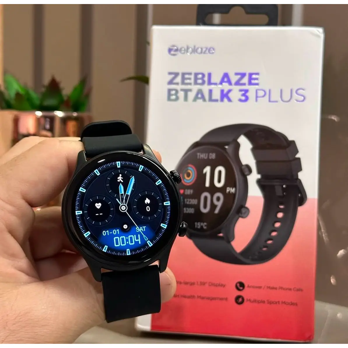 Smartwatch Zeblaze Btalk 3 Plus negro 5