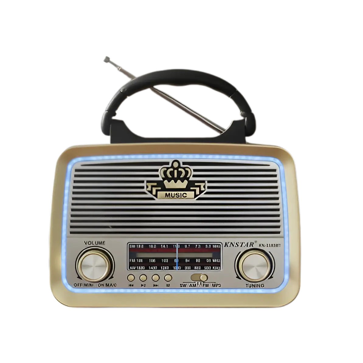 Radio Portatil Mp3 Sd Usb Fm Am Vintage Bluetooth Recargable 1