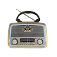 Radio Portatil Mp3 Sd Usb Fm Am Vintage Bluetooth Recargable - Miniatura 1