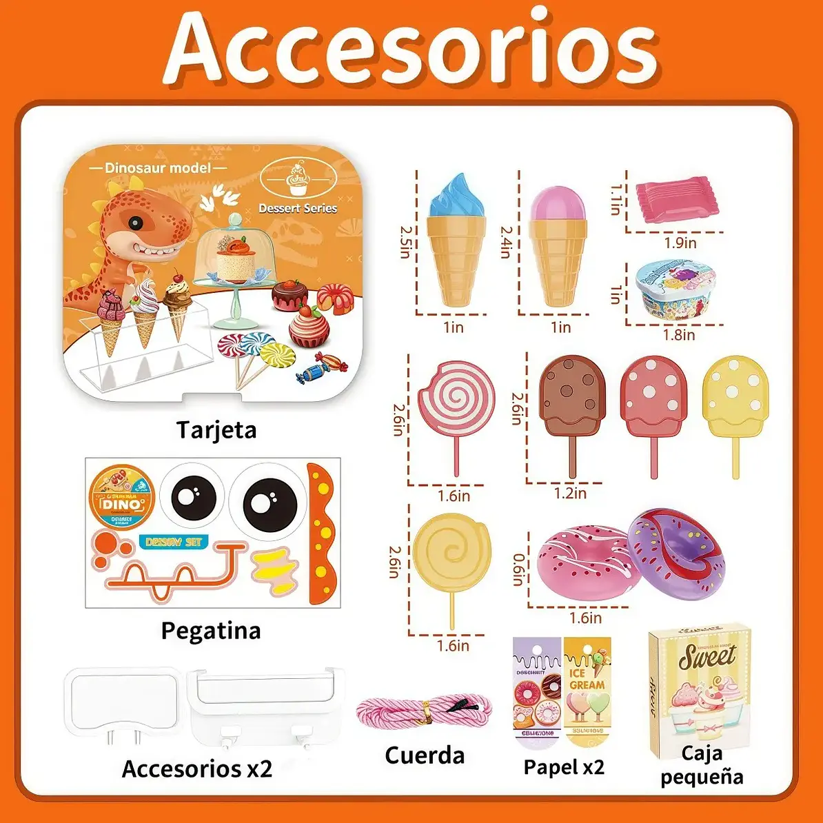 Maleta De Dinosaurios 20 Piesas DESSERT Series 3
