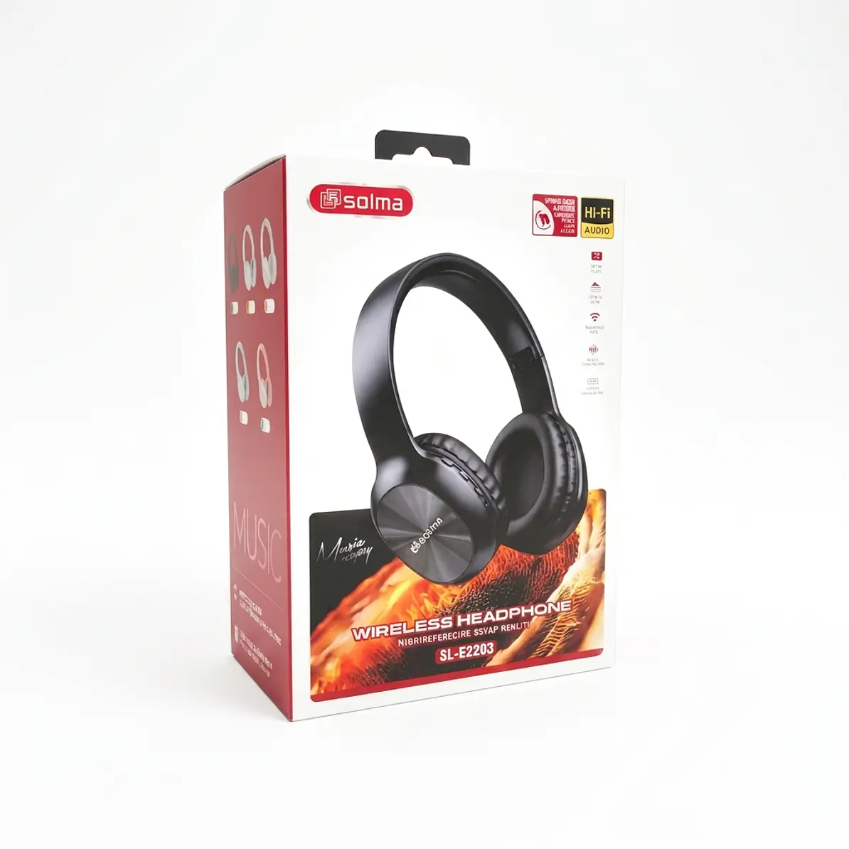 Audífonos Inalámbricos Bluetooth Diadema Solma SL-E2203 5