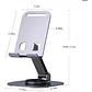Soporte Metalico Giratorio 360° Plegable Universal Ajustable Porta Celular  - Miniatura 2