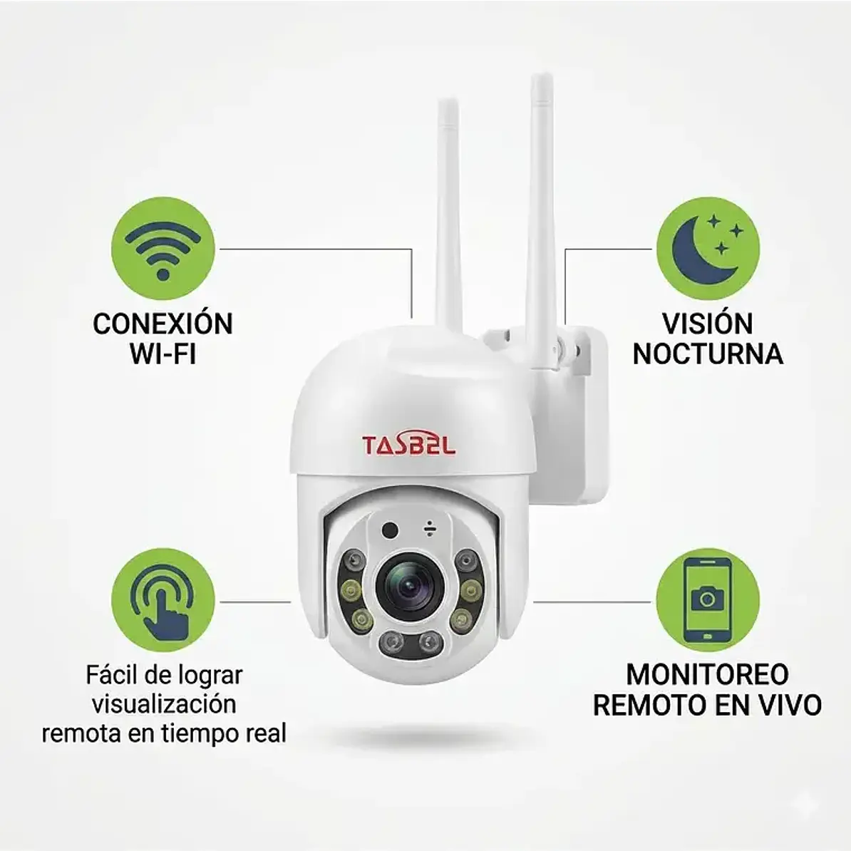 Camara Seguridad Wifi Exterior App Yoose 1080p Tasbel 7