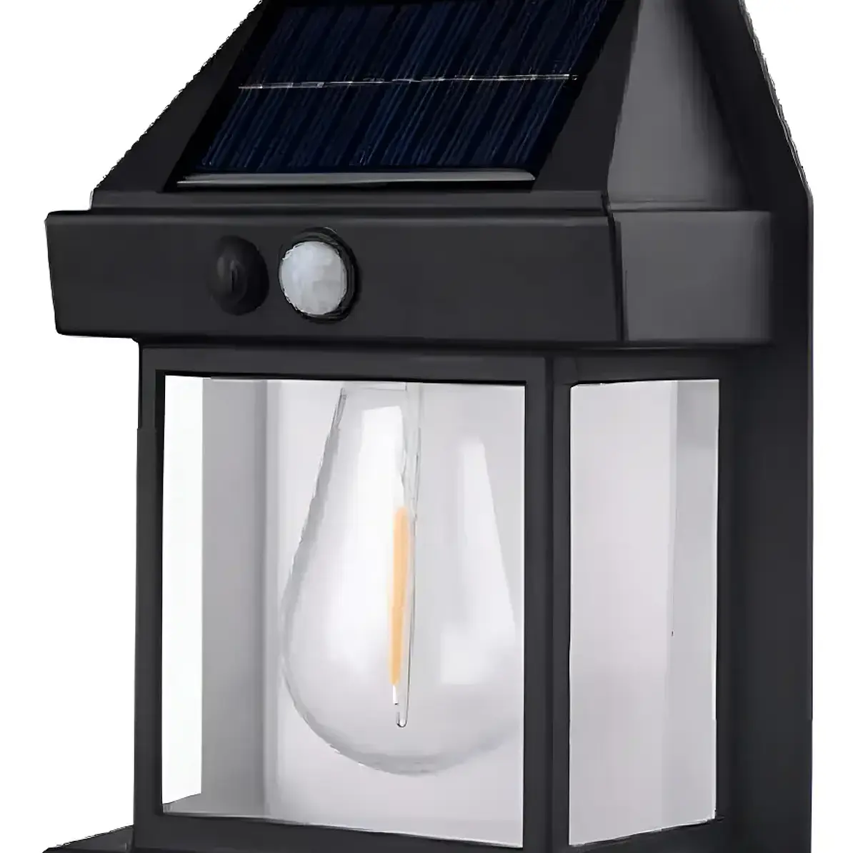 Farol Solar De Pared Con Sensor Movimiento Luz Cálida Jardín 2