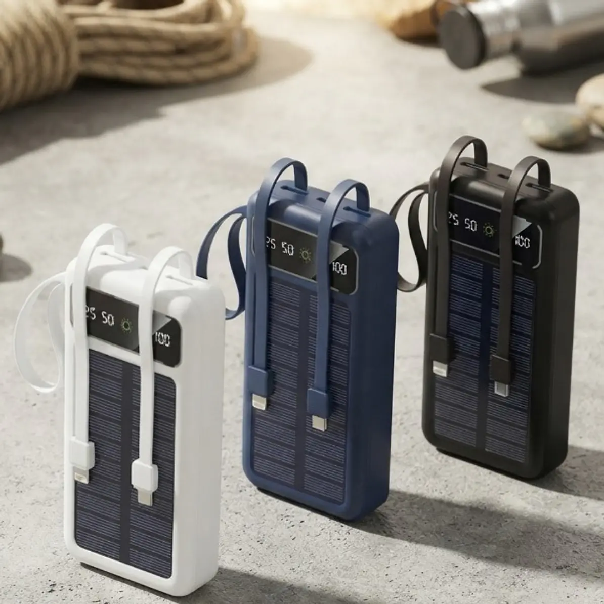 Power Bank Solar Solma SL-P128 30000mah Cargador Portatil 2