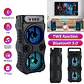 Parlante Bluetooth Portátil Karaoke Luces Led Usb Fm Tasbel - Miniatura 8