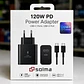 Cargador Solma 120w Carga Rapida Con Cable Tipo C Dual Port - Miniatura 1