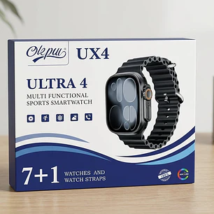 Smartwatch Olepu Ultra 4 UX4 Con 7 Correas Intercambiables