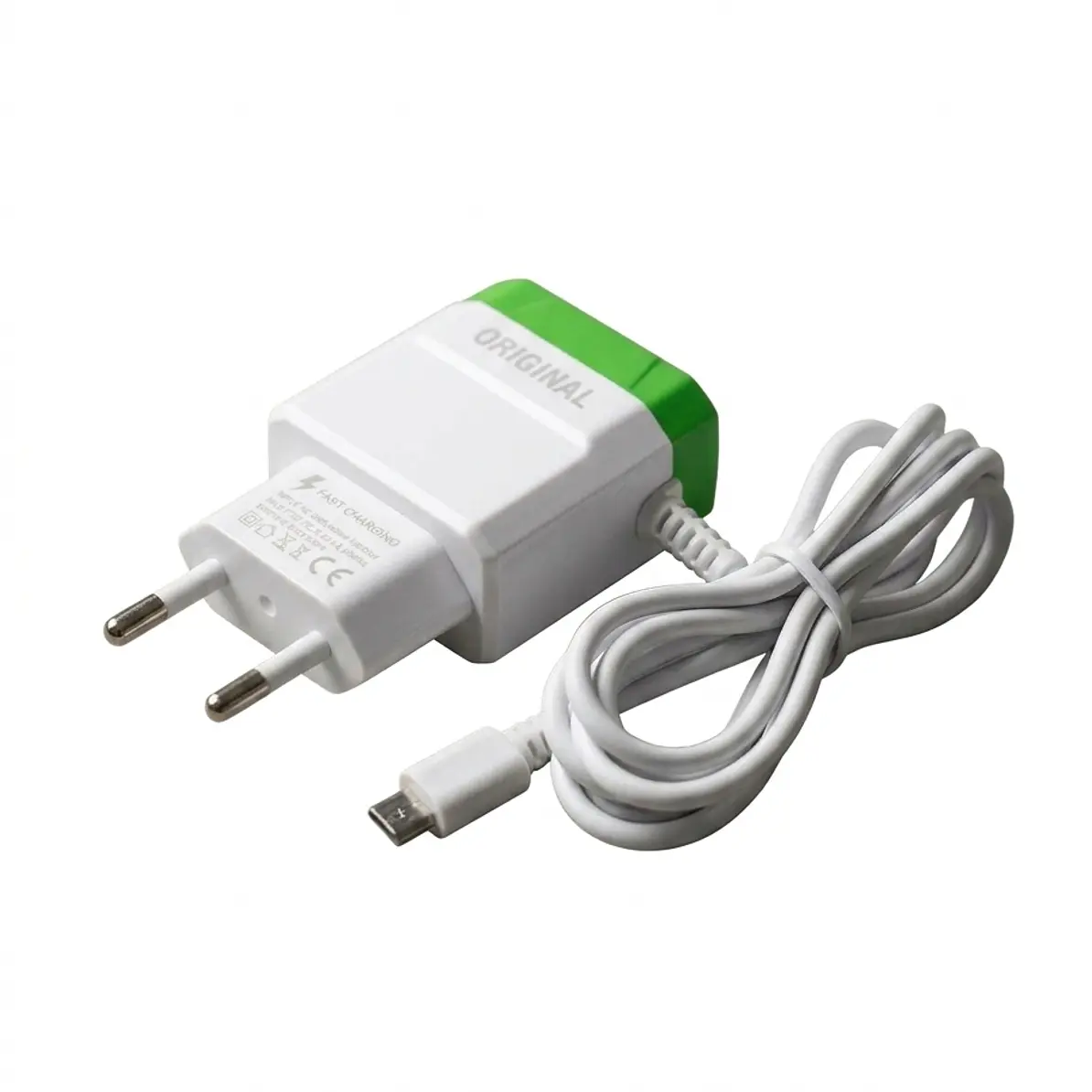 Cargador De Pared Carga Rápida Celular Micro USB Conector V8 1