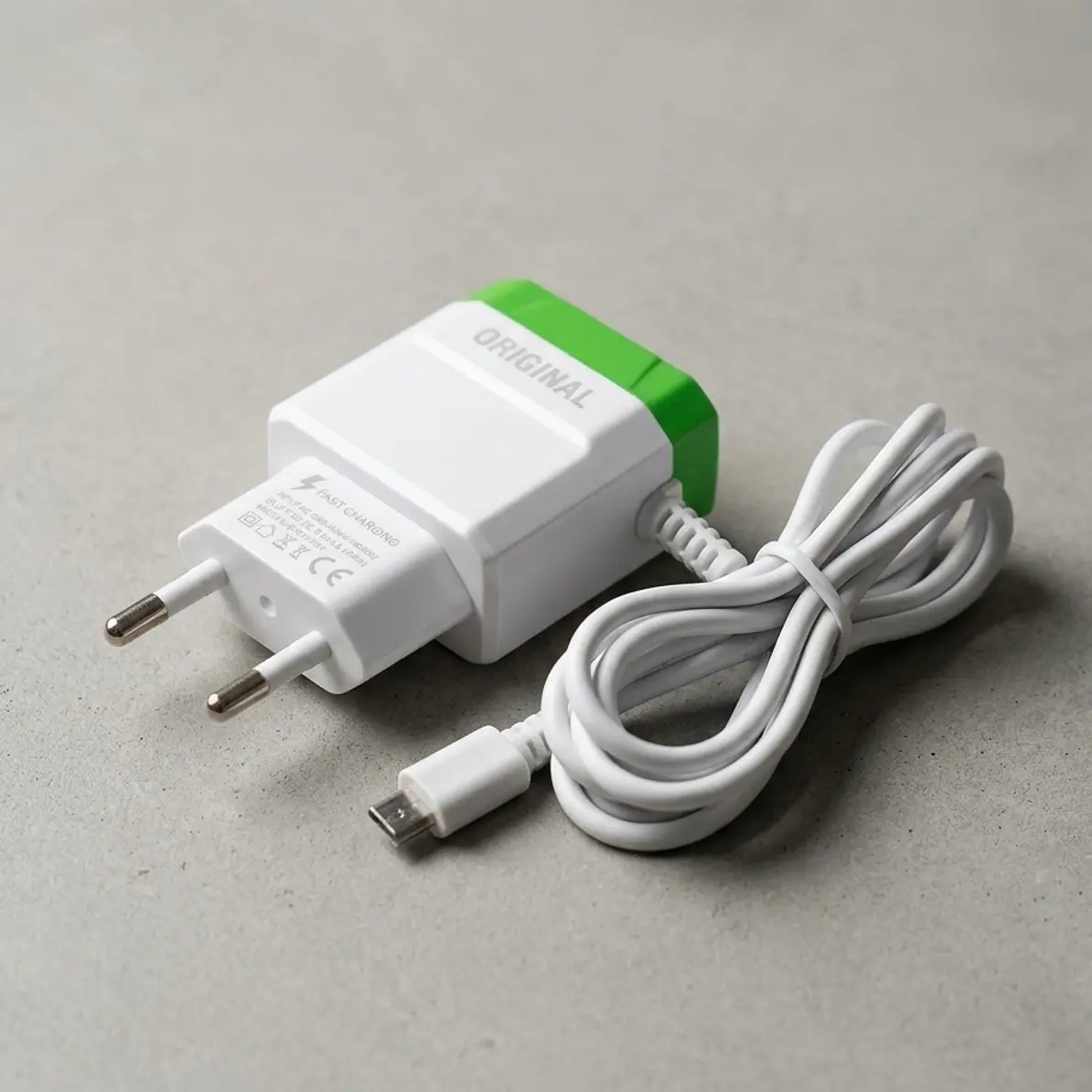 Cargador De Pared Carga Rápida Celular Micro USB Conector V8 2