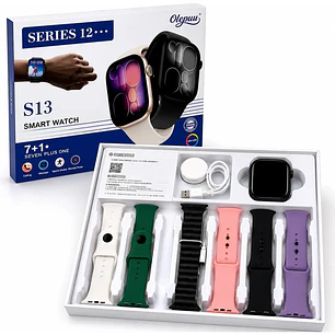 Smartwatch S13 Series 12 Reloj Inteligente + 7 Correas