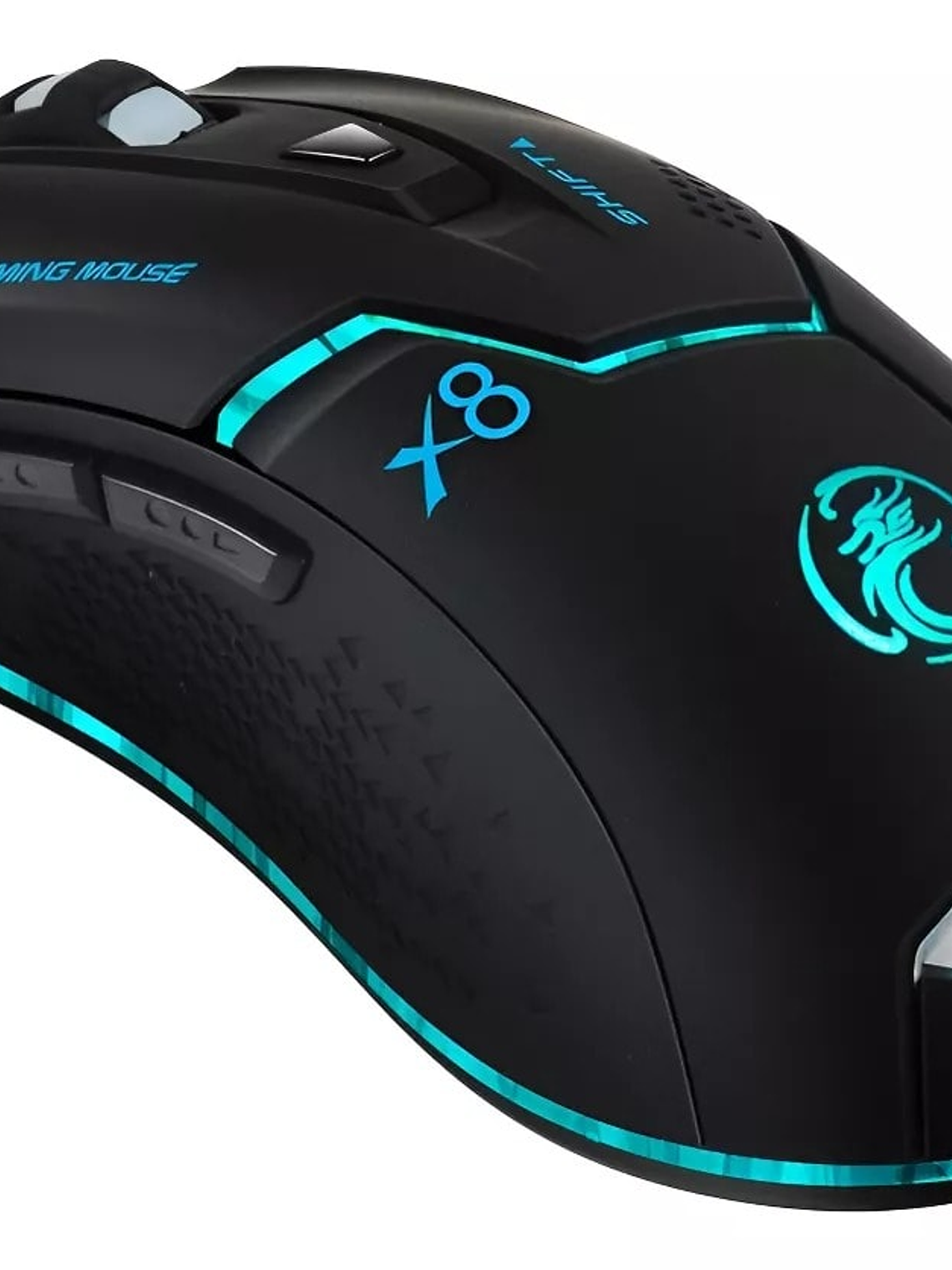 Mouse Gamer X8 Ergonomico Rgb 6000 Dpi Led Cable 1,8 Metros 4