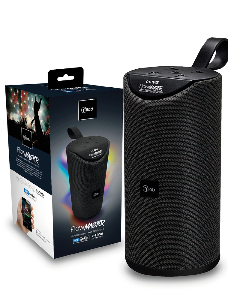 Parlante Flow Master TWS Negro Mlab 1
