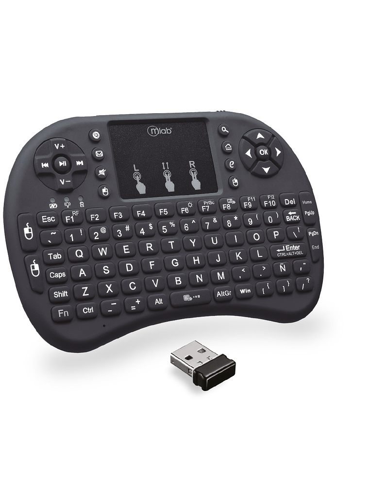 Teclado Mini Smart touchpad, para Smart TV Mlab 1