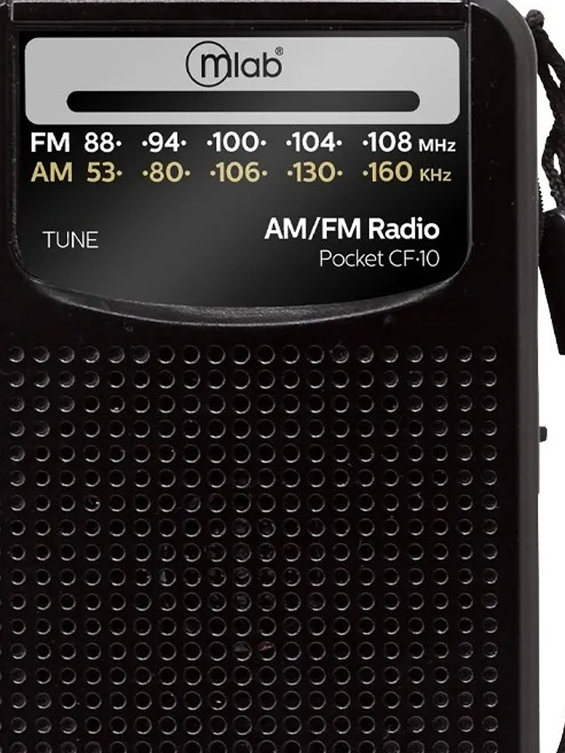 Radio Retro Portátil Pocket Cf-10 Fm/am Negro Mlab Black 2