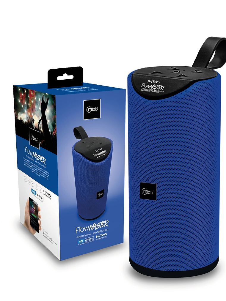 Parlante Flow Master TWS Blue Mlab 1