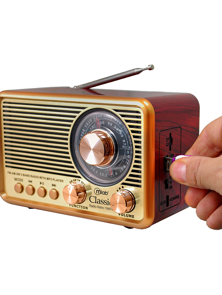 Radio Retro Portatil Classic 1940’s Mlab 5