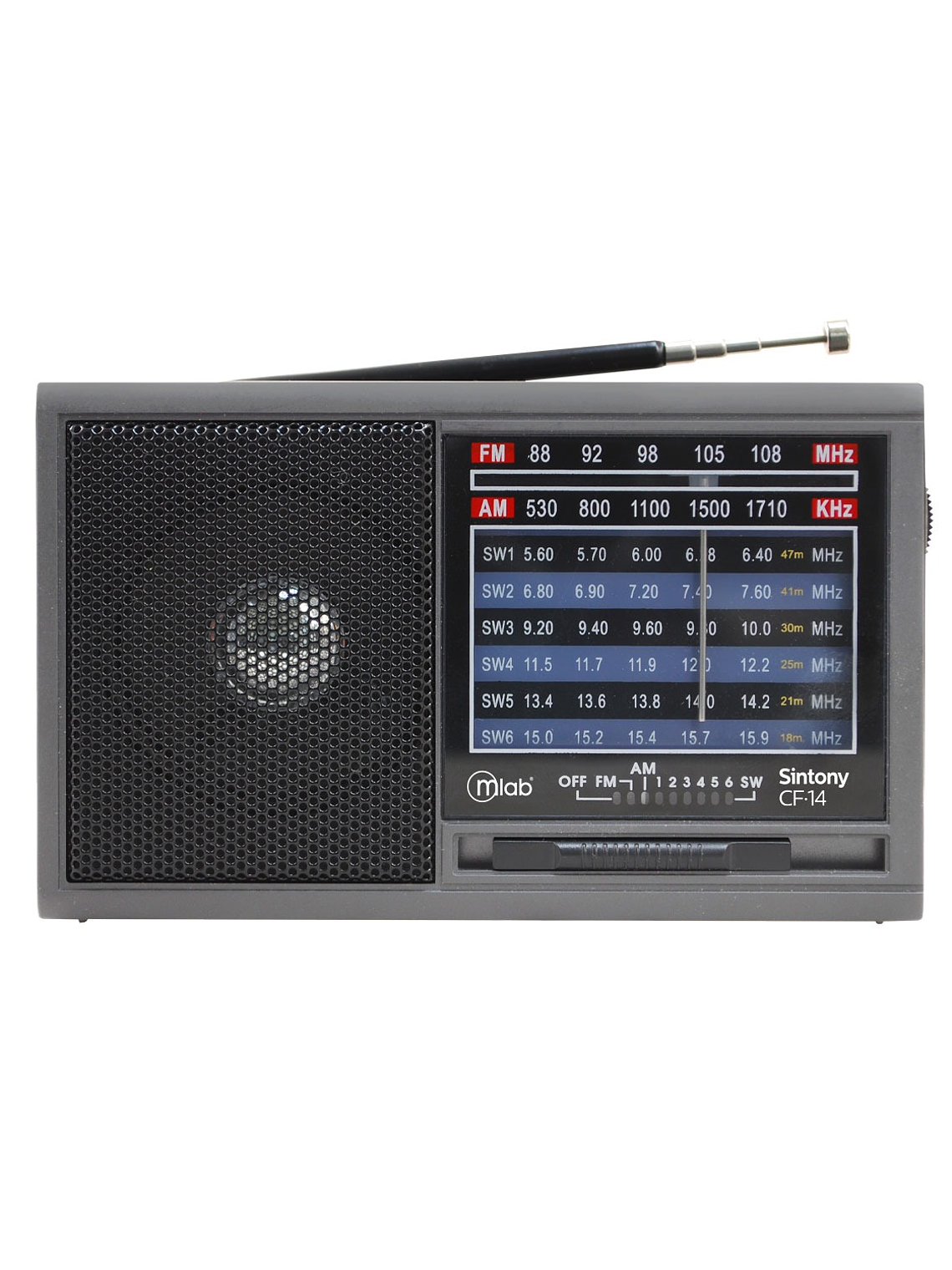 Radio Retro Multibanda Sintony Recargable Cf-14 Mlab - Gray 1