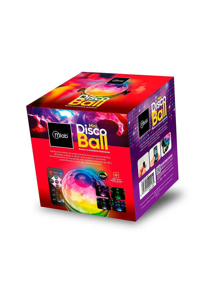 Mini Disco Ball RGB Mic Music 5 W Mlab 7