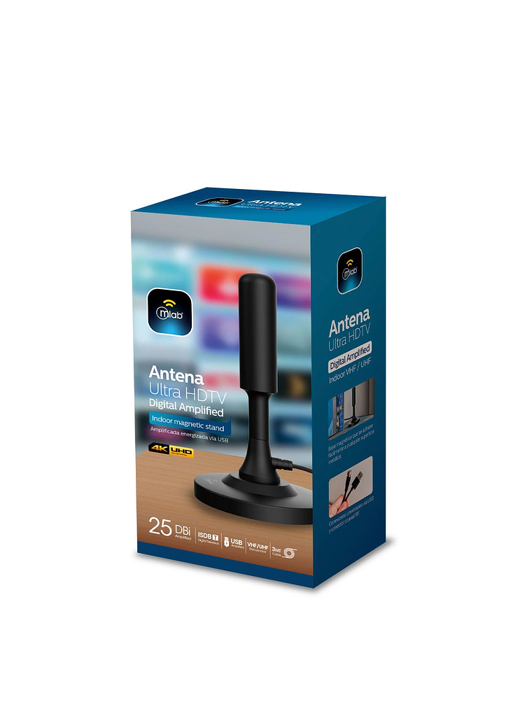 Antena Ultra HDTV Digital Amplified 25 Dbi Mlab 2