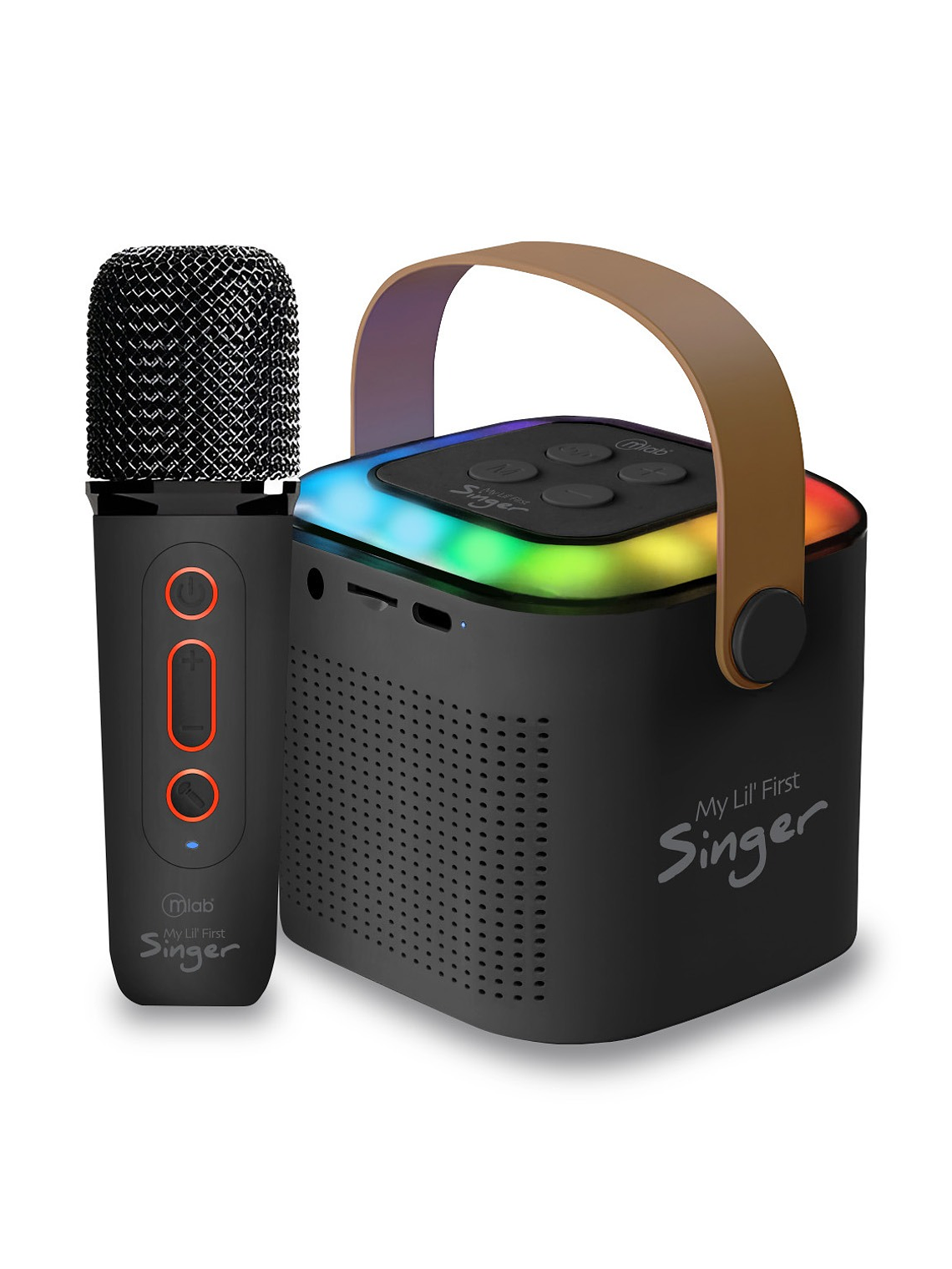 Parlante Portátil My Lil First Singer + 1 Microfono Mlab - Color Negro 6
