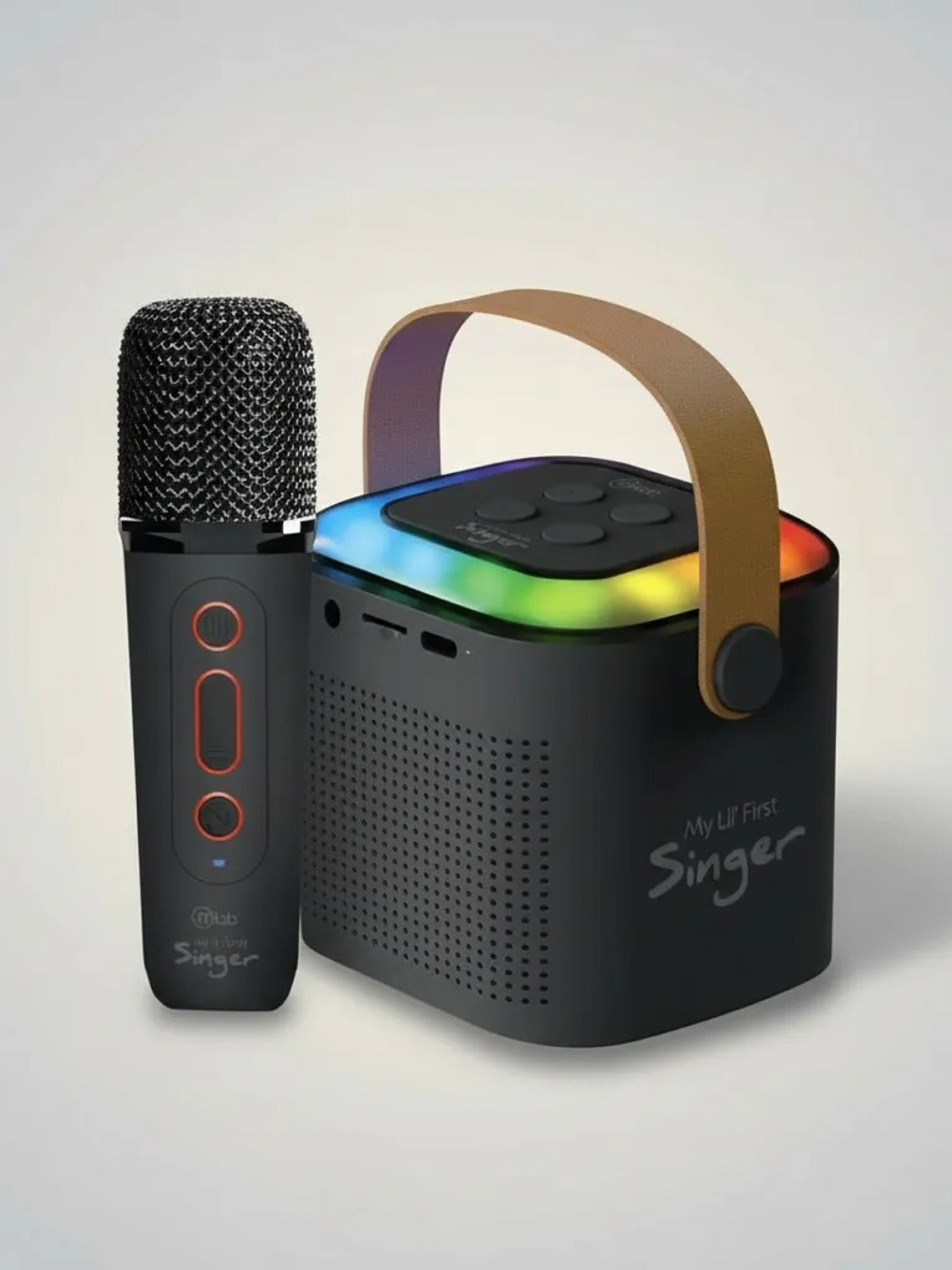 Parlante Portátil My Lil First Singer + 1 Microfono Mlab - Color Negro 1