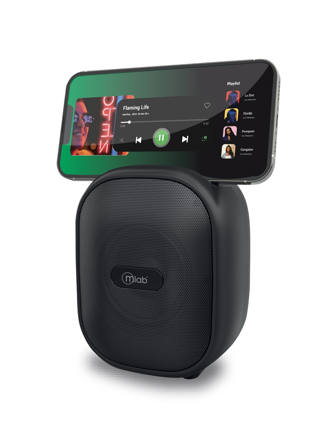 Parlante Bluetooth MLab Energy Bass Portátil RGB 6