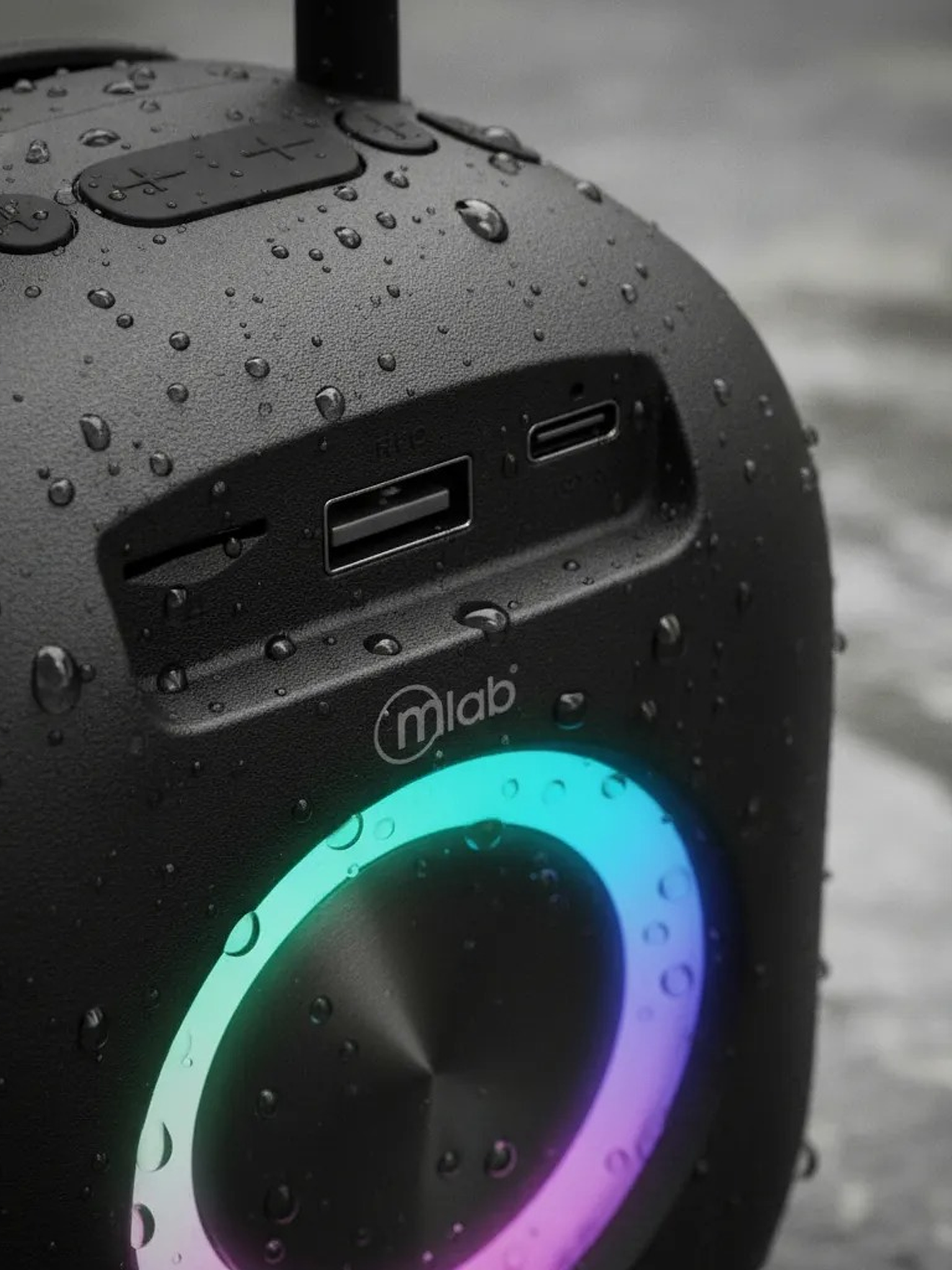 Parlante Bluetooth MLab Energy Bass Portátil RGB 3