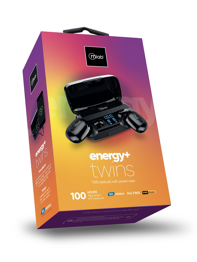 Audífonos Inalámbricos Mlab Energy+ Twins 100 Horas 8