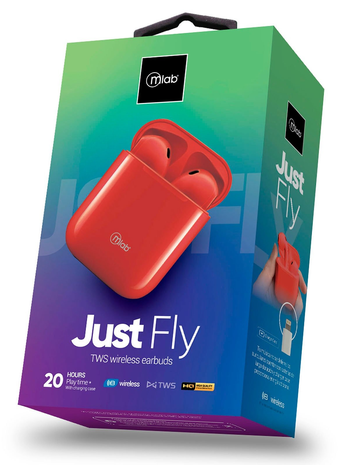 Audífonos Bluetooth TWS Mlab Just Fly Inalámbricos 1