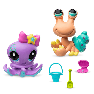Set 2 Figuras Littlest Pet Shop Serie 3 Caza del Tesoro