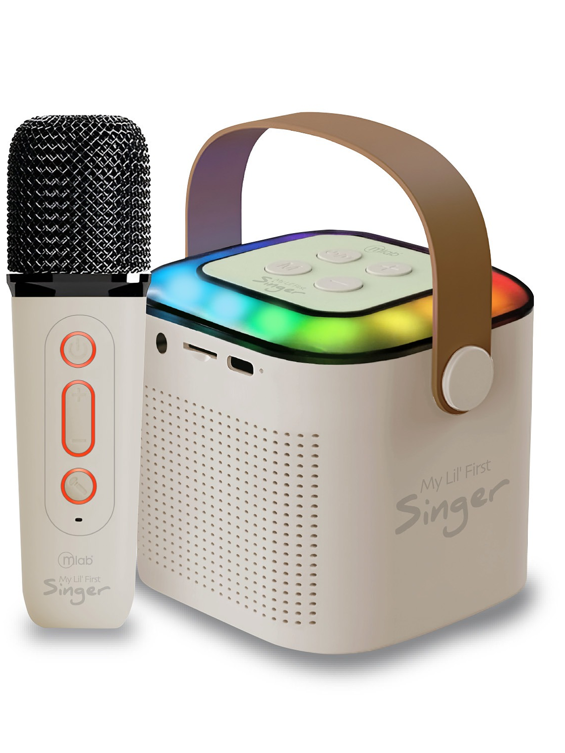 Parlante Portátil My Lil First Singer+1 Microfono Mlab Gris 1