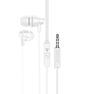 Audifonos In Ear Jack 3.5mm BM61 Borofone - Color Blanco