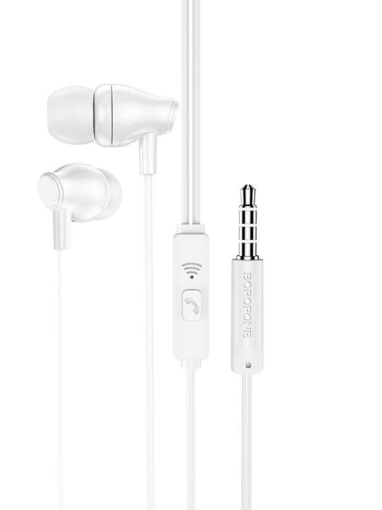 Audifonos In Ear Jack 3.5mm BM61 Borofone - Color Blanco 1