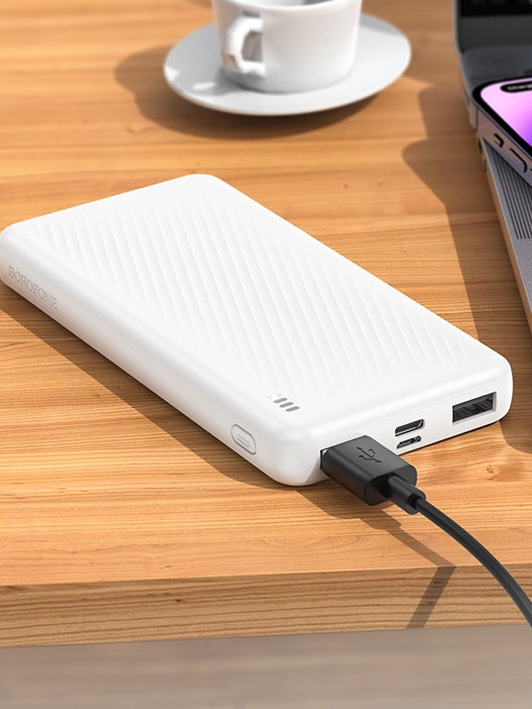 Bateria Portatil Carga Rapida 10000Mah Bj55 Borofone Whithe 3