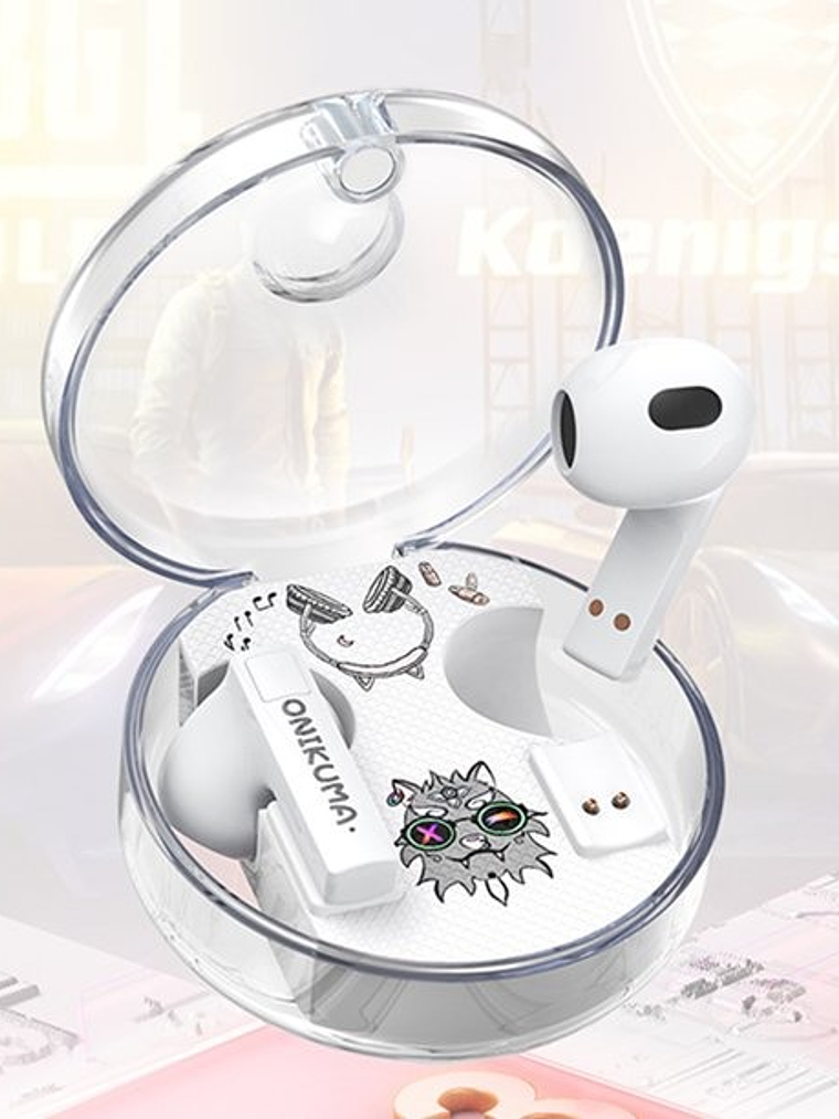 Audífonos Bluetooth Tws T301 Onikuma - Color Blanco 2