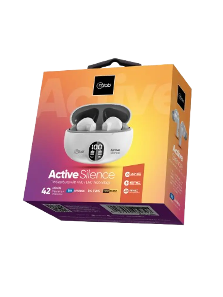 Audifono Tws Anc Enc Active Silence Strong White Mlab 3