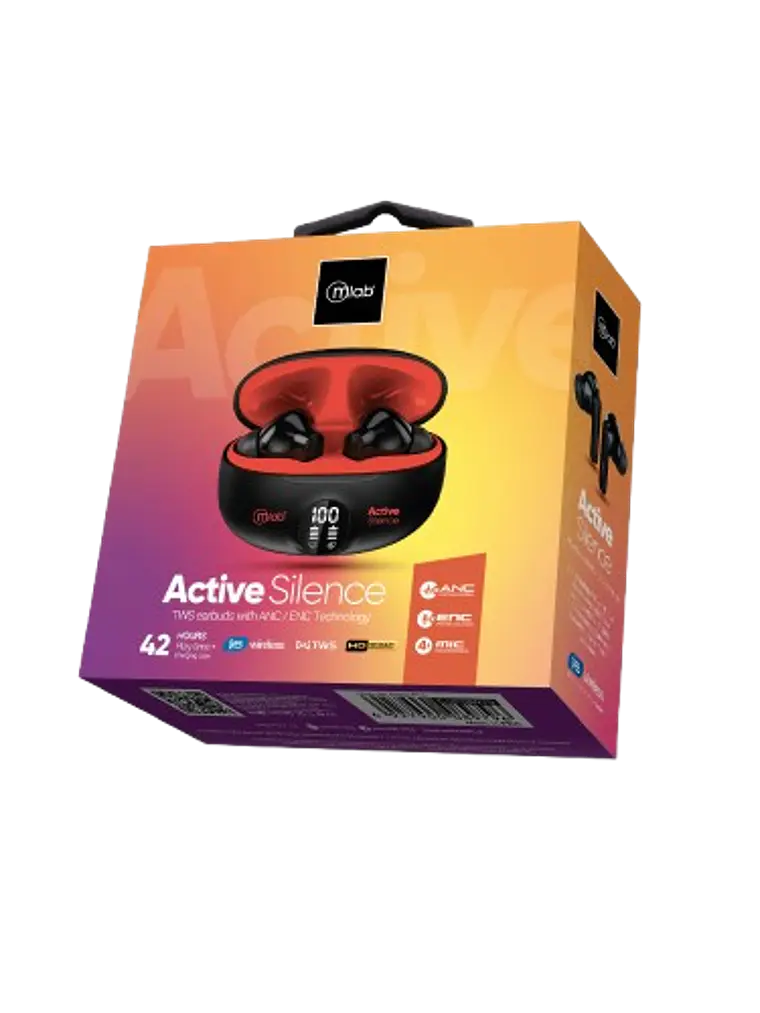 Audifono Tws Anc Enc Active Silence Strong Red Mlab 3