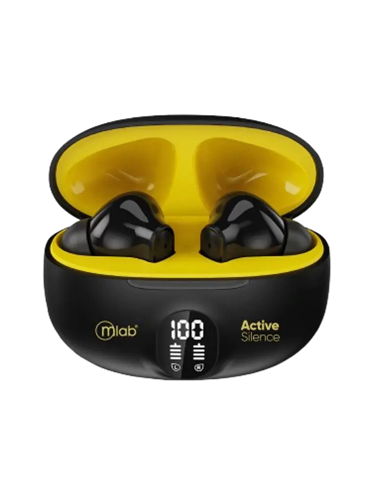 Audifono Tws Anc Enc Active Silence Strong Yellow Mlab 1