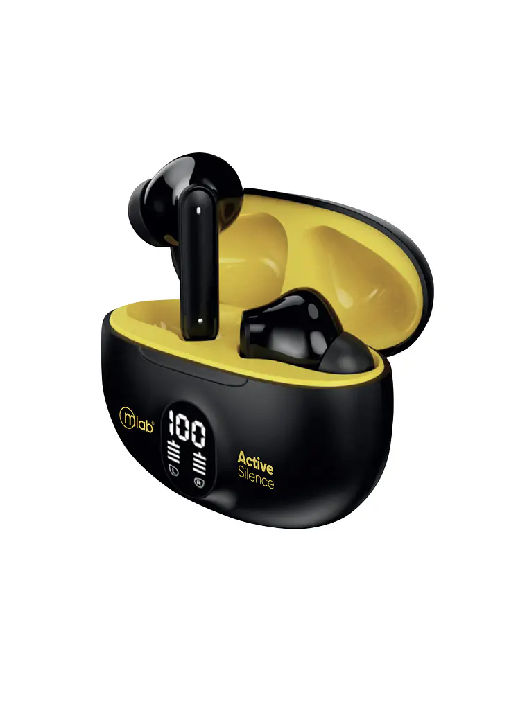 Audifono Tws Anc Enc Active Silence Strong Yellow Mlab 2