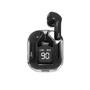  Audifono Tws Glass Crystal + Silicon Case Black Mlab