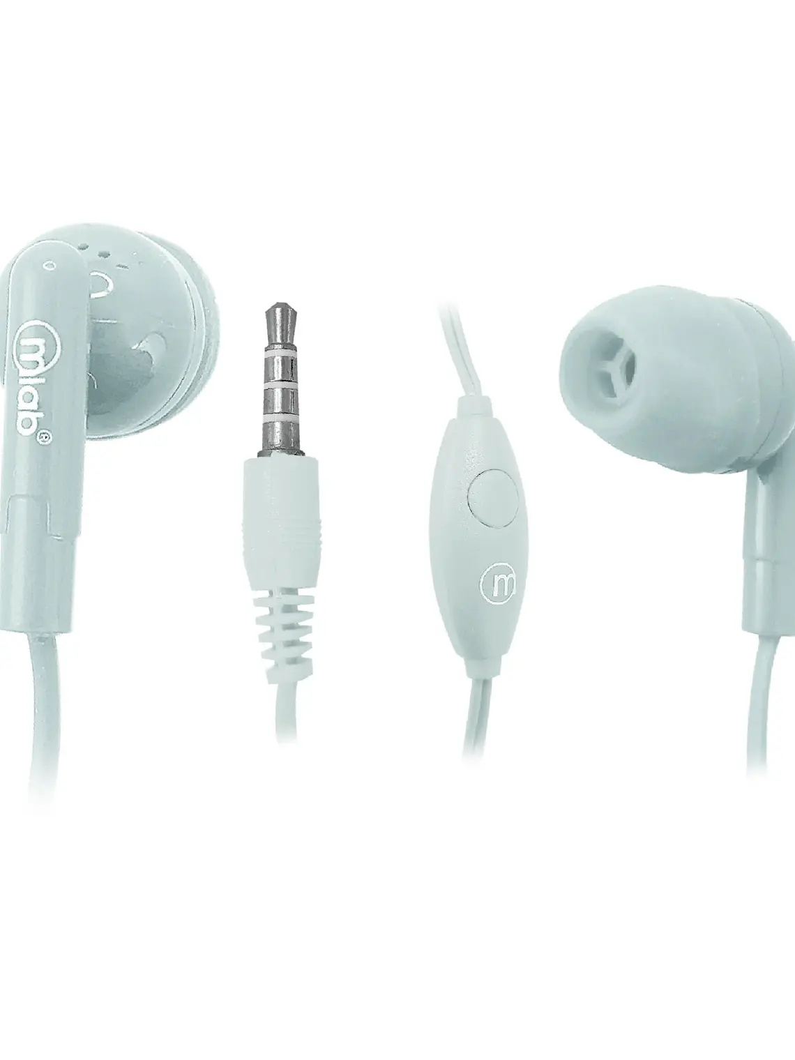 Audífono in-ear wired Gummy White Mlab 1