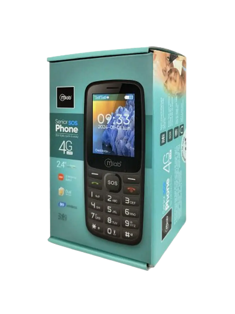 Teléfono Senior Bar 4G SOS Mlab 1