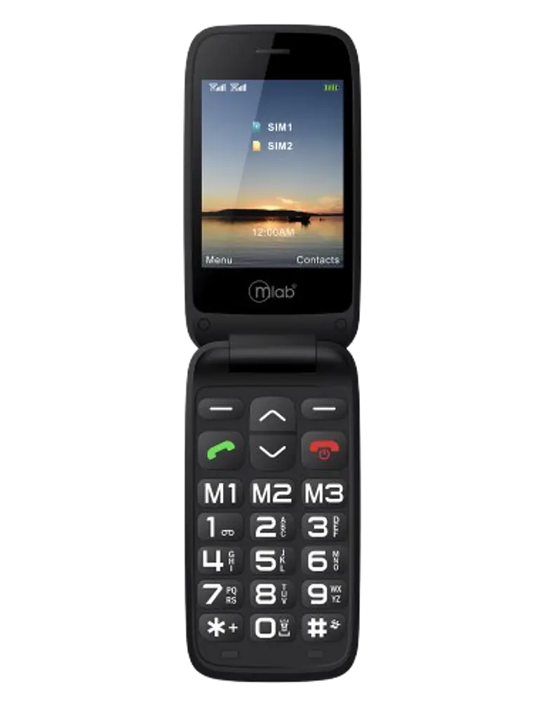 Teléfono Senior Shell 4G Lte BT SOS Negro 2