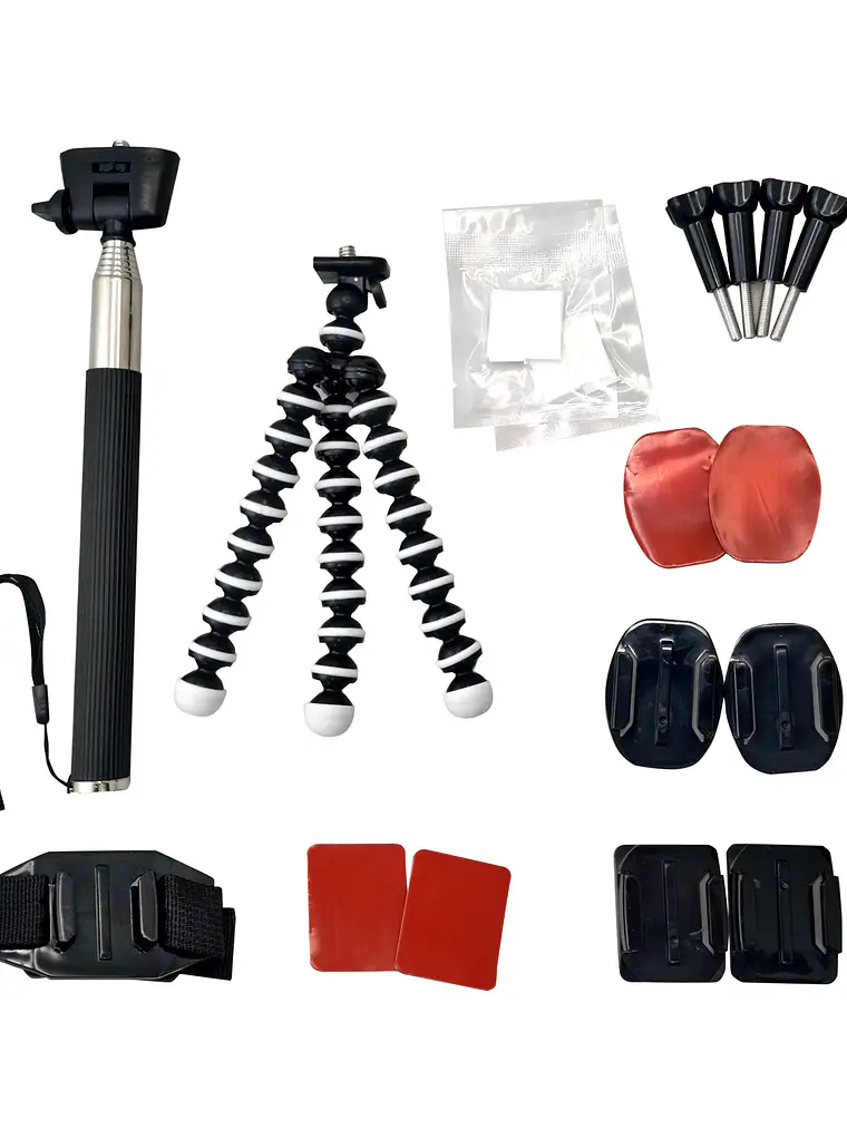Kit Accesorios 32 en 1 camaras deportivas iSport Pro Mlab 3