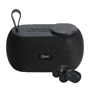Parlante Air-Dual Bass TWS Speaker + Audífonos Mlab